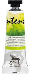 Renesans-extrafine watercolours in tubes 15 ml-39-PERMANENT GREEN
