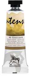 Renesans-extrafine watercolours in tubes 15 ml-46-GREEN EARTH