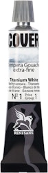 Renesans-Cover tempera gouache extrafine in tubes 20 ml -01-Titanium white