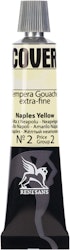 Renesans-Cover tempera gouache extrafine in tubes 20 ml -02-Naples yellow