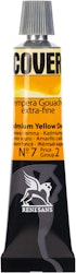 Renesans-Cover tempera gouache extrafine in tubes 20 ml -07-Cadmium yellow deep