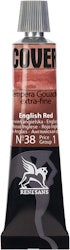 Renesans-Cover tempera gouache extrafine in tubes 20 ml -38-English red