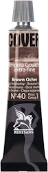 Renesans-Cover tempera gouache extrafine in tubes 20 ml -40-Brown ochre