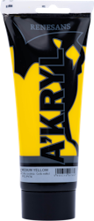 Renesans-A'kryl satin 200 ML-05-MEDIUM YELLOW
