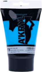 Renesans-A'kryl satin 100 ML-19-SKY BLUE