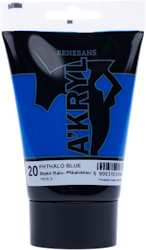 Renesans-A'kryl satin 100 ML-20-PHTHALO BLUE