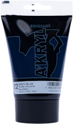 Renesans-A'kryl satin 100 ML-22-NAVY BLUE