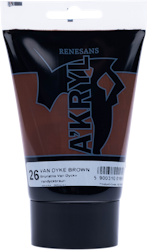 Renesans-A'kryl satin 100 ML-26-VANDYKE BROWN