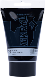 Renesans-A'kryl satin 100 ML-27-BLACK