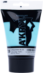 Renesans-A'kryl satin 100 ML-39-TURQUOISE BLUE