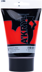 Renesans-A'kryl satin 100 ML-09-BRIGHT RED