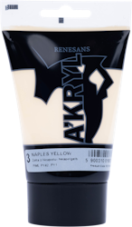 Renesans-A'kryl satin 100 ML-03-NAPLES YELLOW