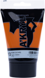 Renesans-A'kryl satin 100 ML-13-RAW OCHRE