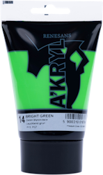 Renesans-A'kryl satin 100 ML-14-BRIGHT GREEN