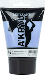 Renesans-A'kryl satin 100 ML-82-ULTRAMARINE PURPLE
