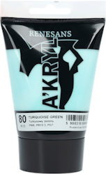 Renesans-A'kryl satin 100 ML-80-TURQUOISE GREEN