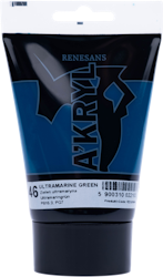 Renesans-A'kryl satin 100 ML-46-ULTRAMARINE GREEN