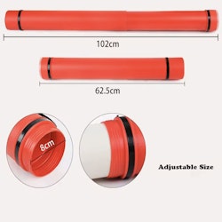 Ritningstub i plast-teleskop-62-102cm-blå