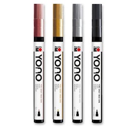 YONO-Akrylmarker-Metallic-0,5-1,5mm-4 pack