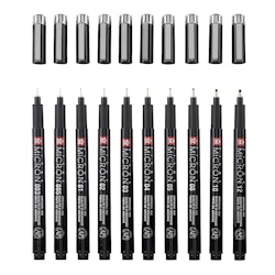 PIGMA MICRON-BLACK EDITION+FREE CASE