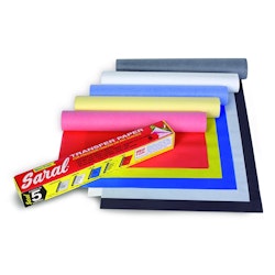 Kalkerpapper Saral-Roll White 4 ark-30,5x90,5cm