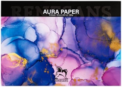 Renesans-Aura-Papper för alcohol ink-10 st 300gram-A3 (29,7 x 42 cm)