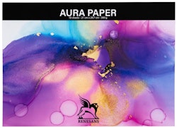 Renesans-Aura-Papper för alcohol ink-10 st 300gram-A4  (21 x 29,7 cm)