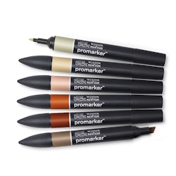 Promarker-Earth tone-6 st