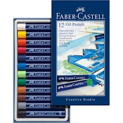 Oljepastell-12 st-Faber Castell