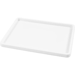 Målarbricka i plast-25x34 cm-Vit