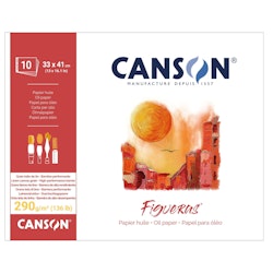 Canson-oljepapper-33x41cm-290g-10st