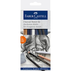 Faber-Castell Goldfaber charcoal sketch set-skissa med kol