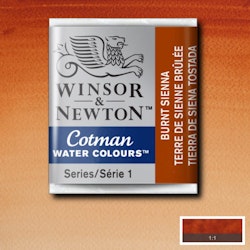 Akvarellfärg Cotman 1/2-kopp Burnt sienna 074