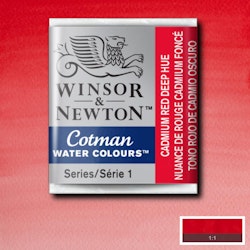 Akvarellfärg Cotman 1/2-kopp Cadmium red deep hue 098