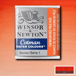 Akvarellfärg Cotman 1/2-kopp Cadmium red pale hue 103
