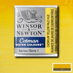 Akvarellfärg Cotman 1/2-kopp Cadmium yellow pale hue 119