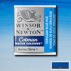 Akvarellfärg Cotman 1/2-kopp Cerulean blue hue 139