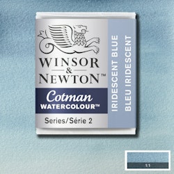 Akvarellfärg Cotman 1/2-kopp Iridescent Blue 472