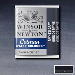 Akvarellfärg Cotman 1/2-kopp Payne’s gray 465