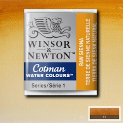Akvarellfärg Cotman 1/2-kopp Raw sienna 552