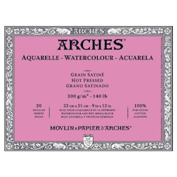 Arches akvarellblock-300g-23x31-20st-Hotpress