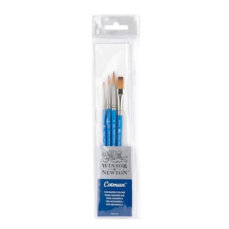 Akvarellpenslar-set om 4st-Winsor & Newton