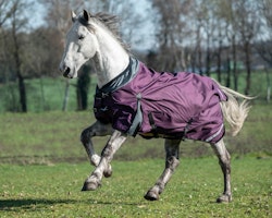 HKM turnout rug Liberty  1200D 100 g Winered/Grey
