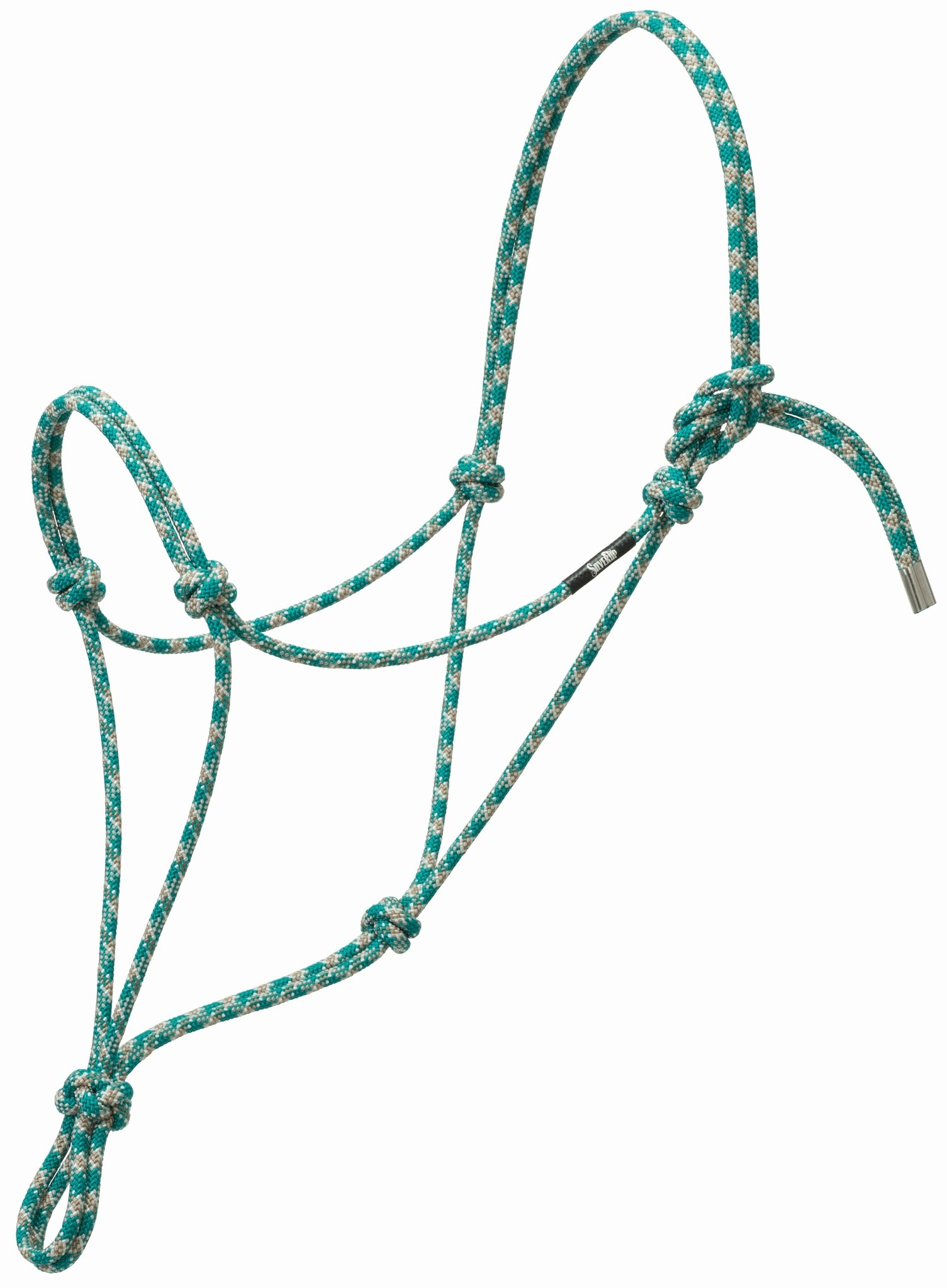 Silvertip No. 95 Rope Halter Teal/Tan/Silver/White Average