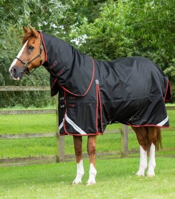 Premier Equine Buster 420g Turnout Rug with Classic Neck Cover Black B