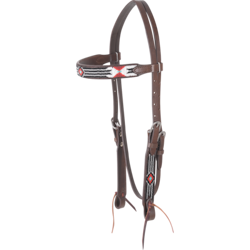 Cashel beaded browband headstall