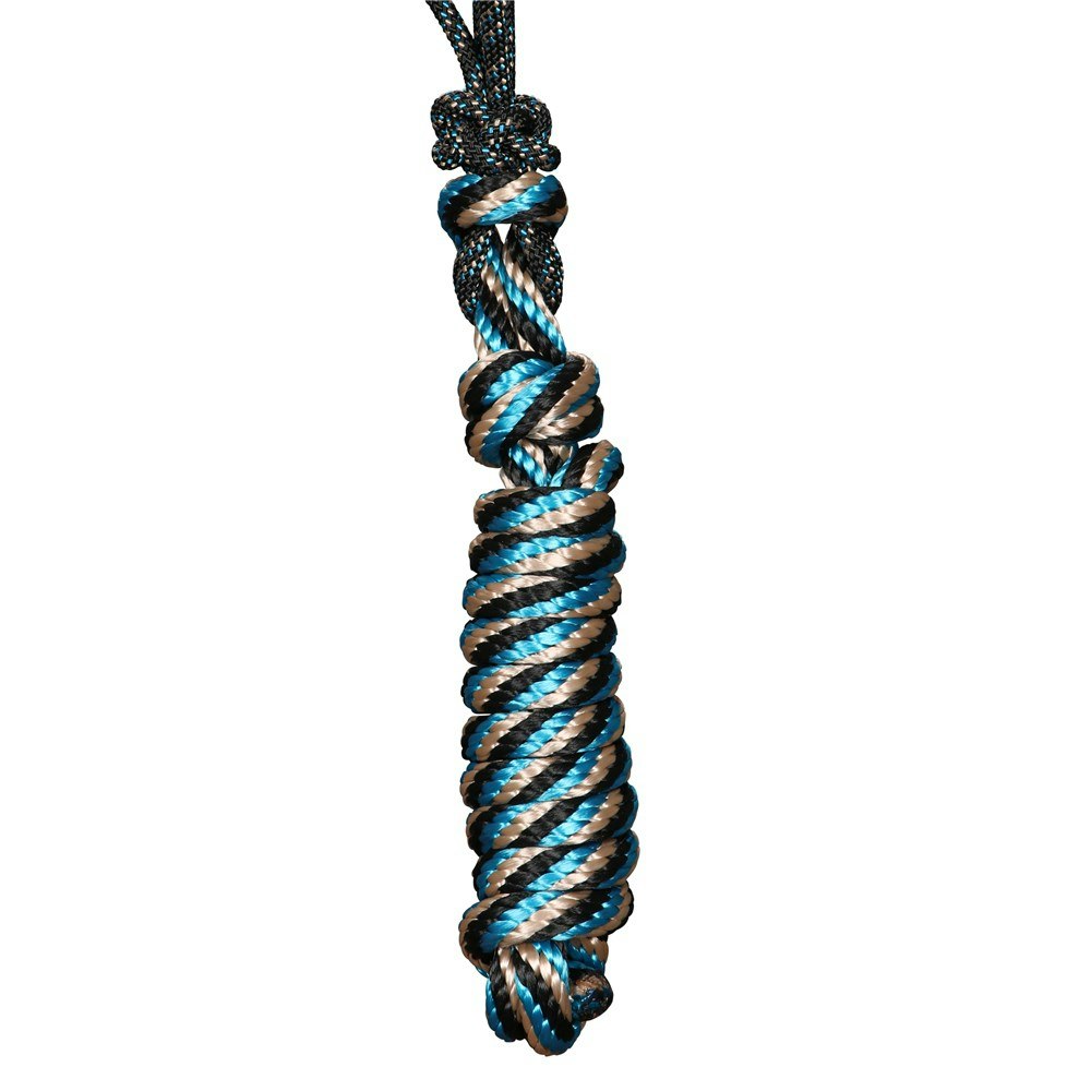 Professionals Choice rope halter Black Turquoise