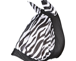 Hansbo Sport elastisk flughuva Zebra