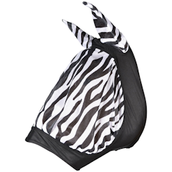 Hansbo Sport elastisk flughuva Zebra