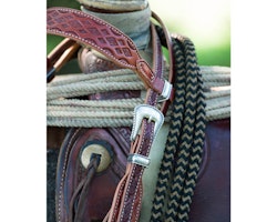 Weaver Silvertip Horseman's Braid Mecate - Black/Brown